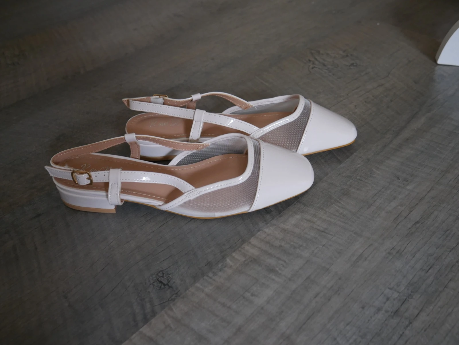 Slingback vernies beigne  – photo 3
